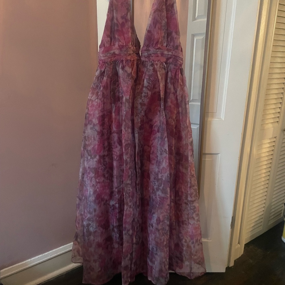 Floral Halter Maxi Dress